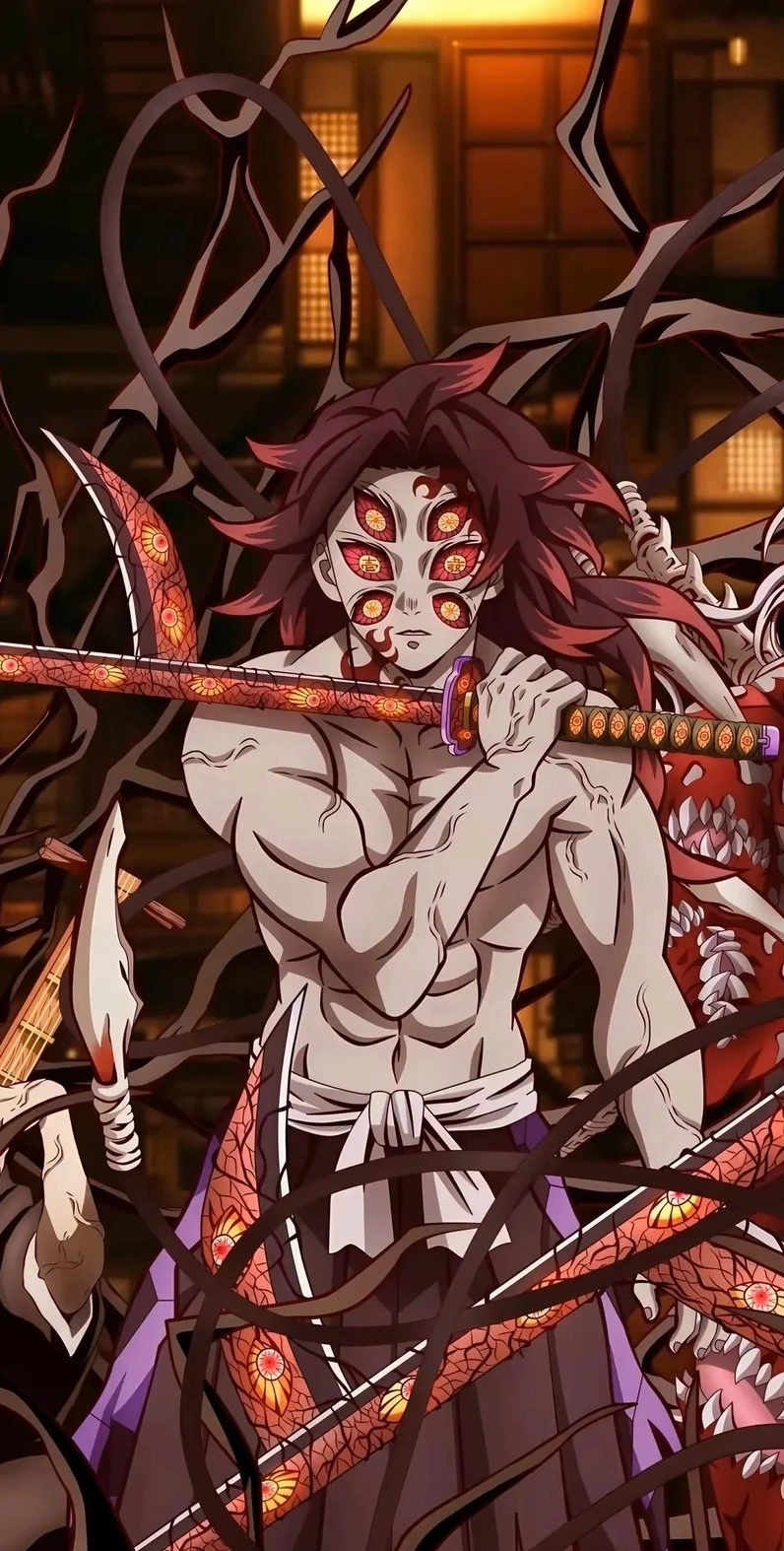 Bộ sưu tập ảnh anime Kokushibo ngầu và đầy ma mị nhất 6 Ác quỷ Kokushibo mang linh hồn samurai trong Kimetsu no Yaiba