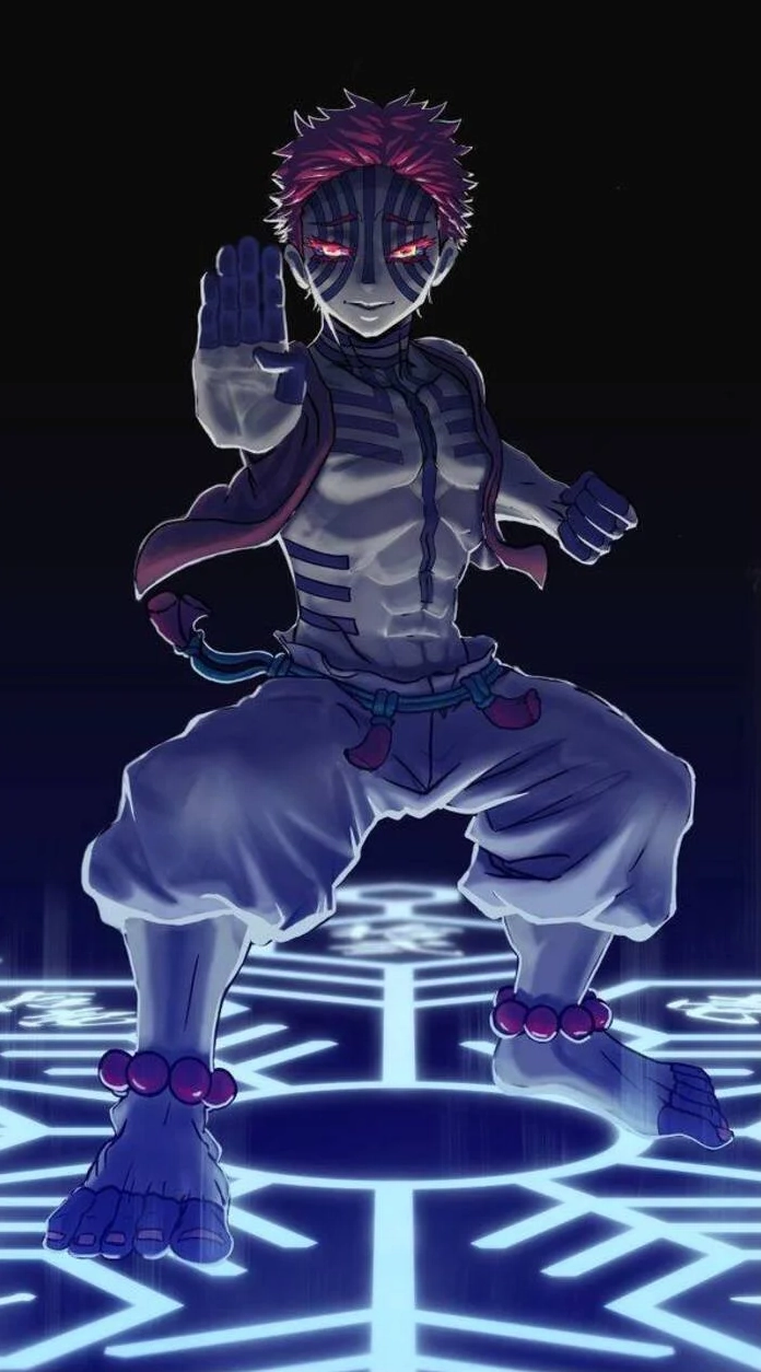 Bộ sưu tập ảnh anime Akaza đẹp ngầu lạnh lùng nhất 2026 17 Akaza buồn 4k phản chiếu sự cô độc sâu thẳm trong tâm hồn