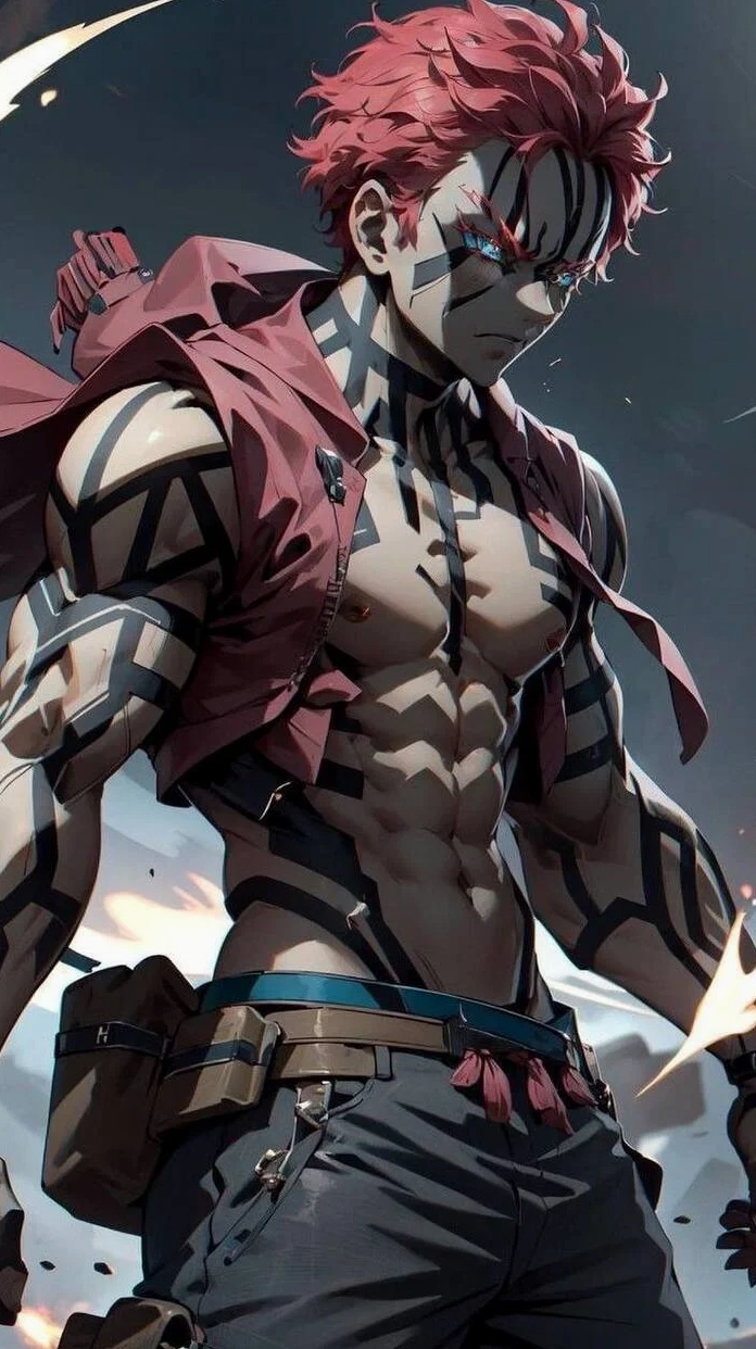 Bộ sưu tập ảnh anime Akaza đẹp ngầu lạnh lùng nhất 2026 6 Akaza đẫm máu sau những trận chiến sinh tử khốc liệt