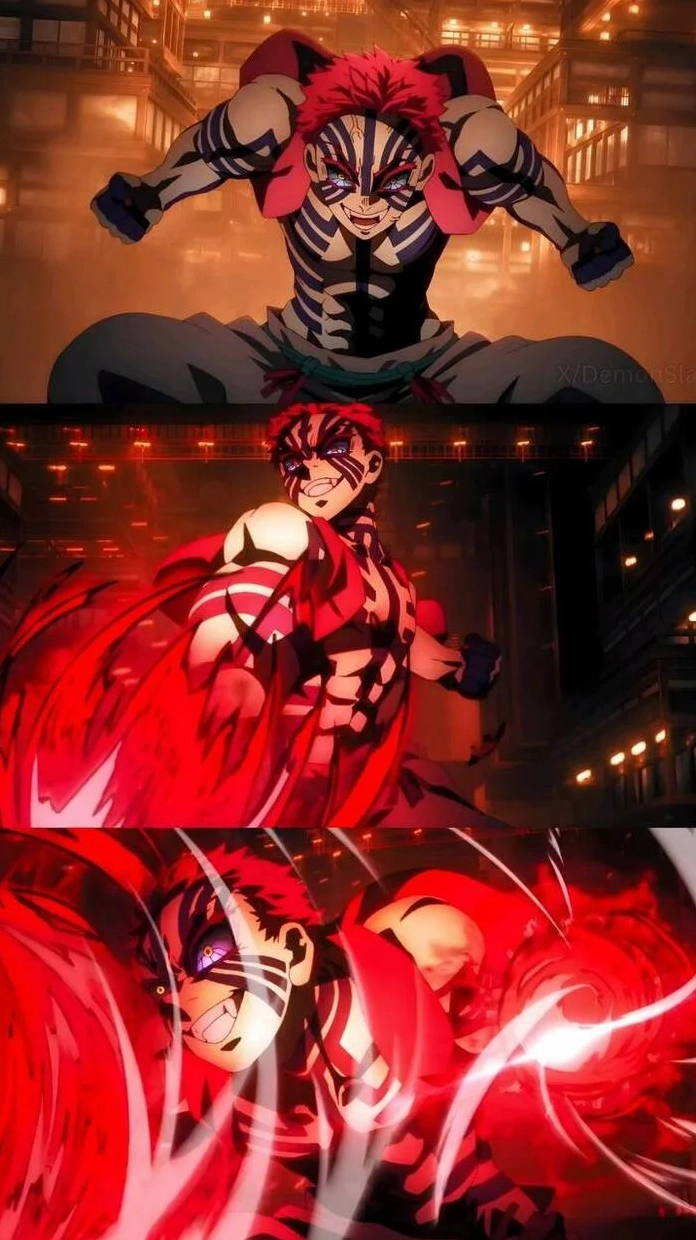 Bộ sưu tập ảnh anime Akaza đẹp ngầu lạnh lùng nhất 2026 4 Ảnh Akaza mạnh mẽ phô diễn cơ bắp và khí chất võ sĩ