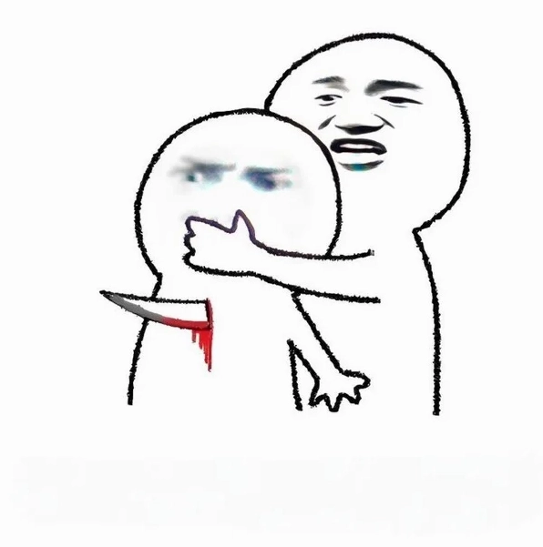 ảnh cầm dao đâm đằng sau meme cực chất