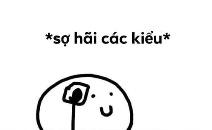 Ảnh chế sợ quá cơ cực kỳ lầy lội