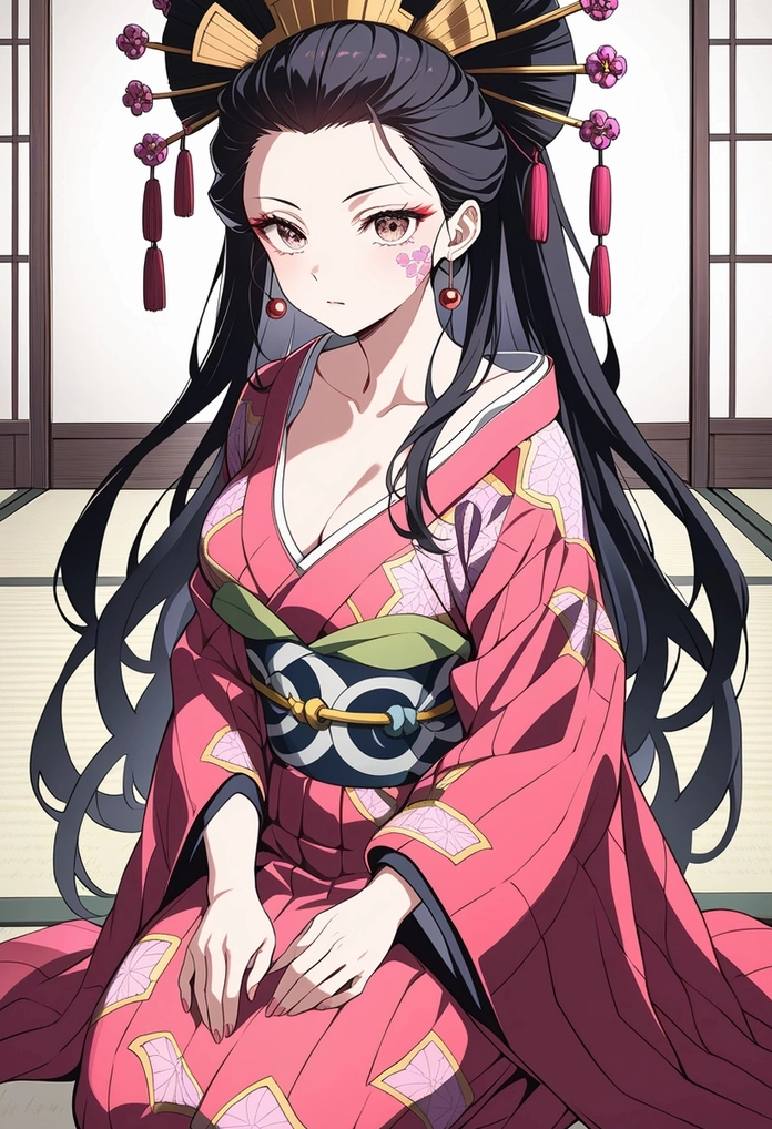 Ảnh Daki cute diện váy truyền thống
