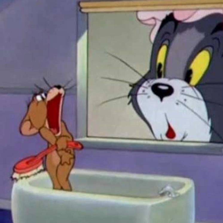 Ảnh Jerry meme hài hước với đôi mắt mở to ngạc nhiên