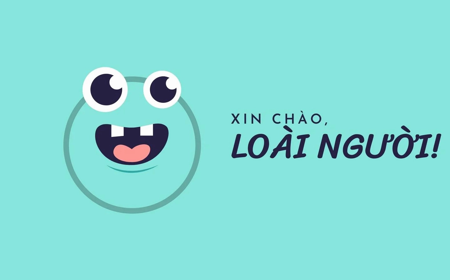 Ảnh nền màu xanh với ý nghĩa xin chào