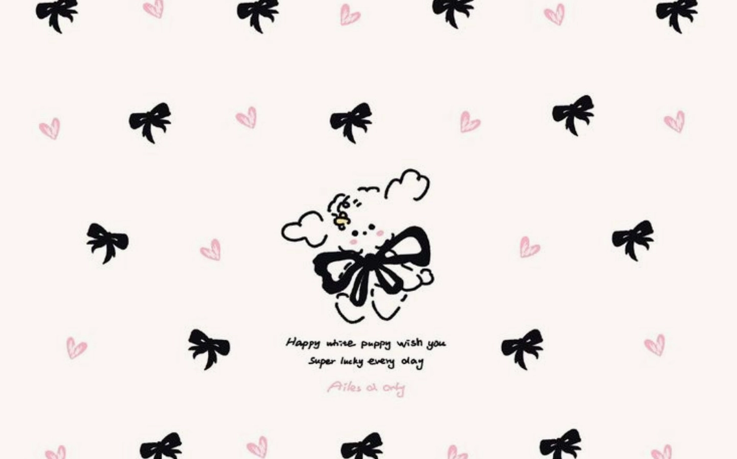 Ảnh nơ cute có chữ đáng yêu