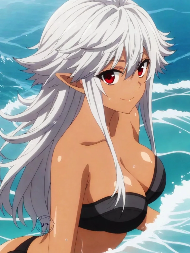 Bộ sưu tập hình ảnh gái xinh anime mặc bikini sexy cuốn hút 8 anime bikini girl dễ thương