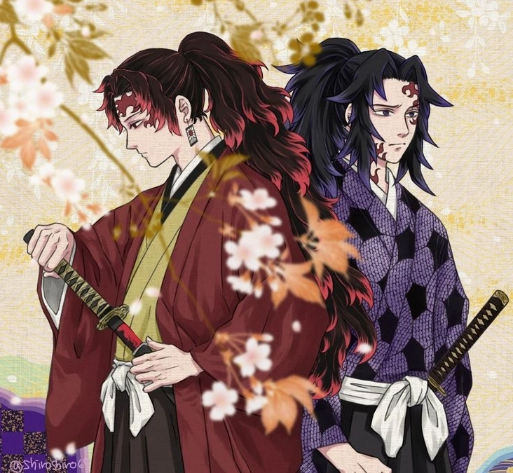 Bộ sưu tập ảnh anime Kokushibo ngầu và đầy ma mị nhất 18 Bi kịch đối lập của hai anh em Yoriichi và Kokushibo