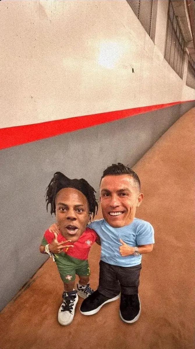 Biếm họa Ronaldo với gương mặt hài hước không thể nhịn cười
