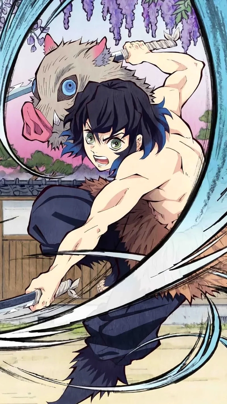 Bộ sưu tập 20 ảnh anime inosuke ngầu lạnh lùng cuốn hút nhất 2026 14 Biểu cảm đáng yêu trong inosuke hashibira khiến fan thích thú