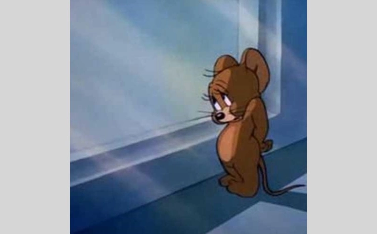 Biểu cảm ngượng ngùng vô cùng đáng yêu của nhân vật Jerry