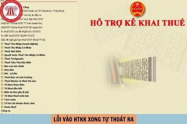 Hướng dẫn chi tiết cách sửa lỗi HTKK tự thoát cực kỳ hiệu quả 1 Biểu hiện lỗi khi mở phần mềm HTKK tự động thoát ra ngoài màn hình