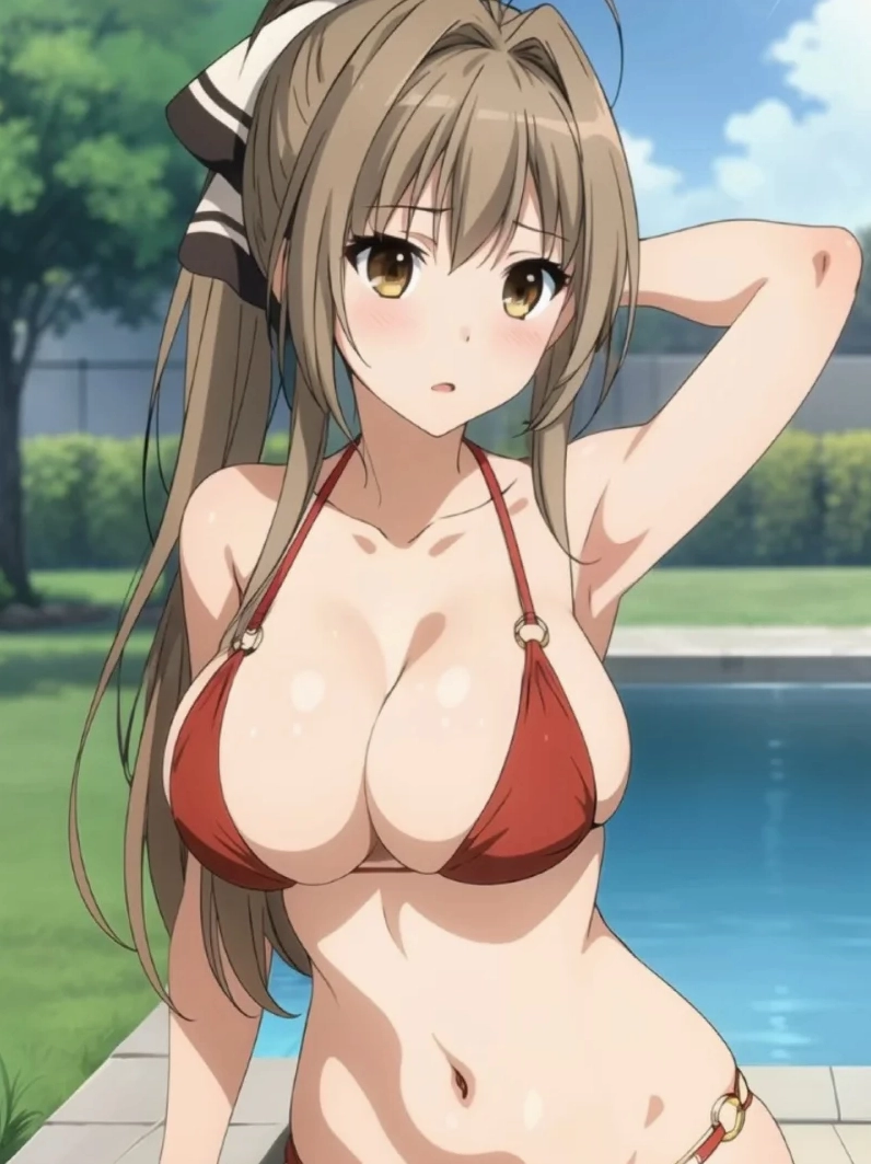 Bộ sưu tập hình ảnh gái xinh anime mặc bikini sexy cuốn hút 7 Bikini anime waifu da trắng mịn màng đầy mê hoặc