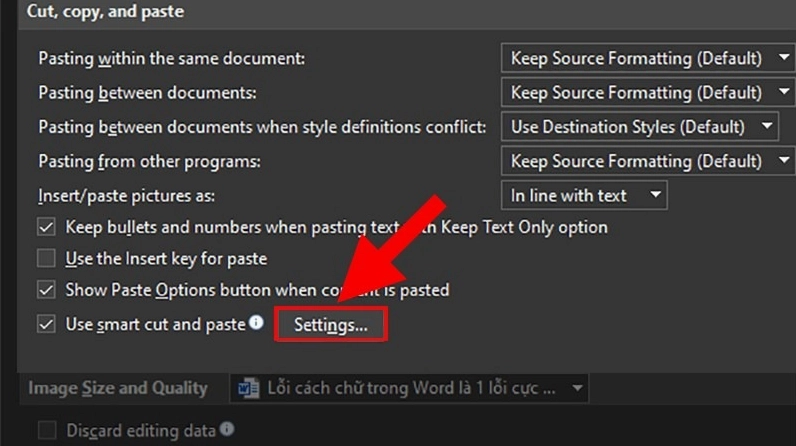 Hướng dẫn chi tiết cách sửa lỗi cách chữ trong Word đơn giản 5 Bỏ chọn mục Adjust sentence and word spacing automatically trong hộp thoại Settings