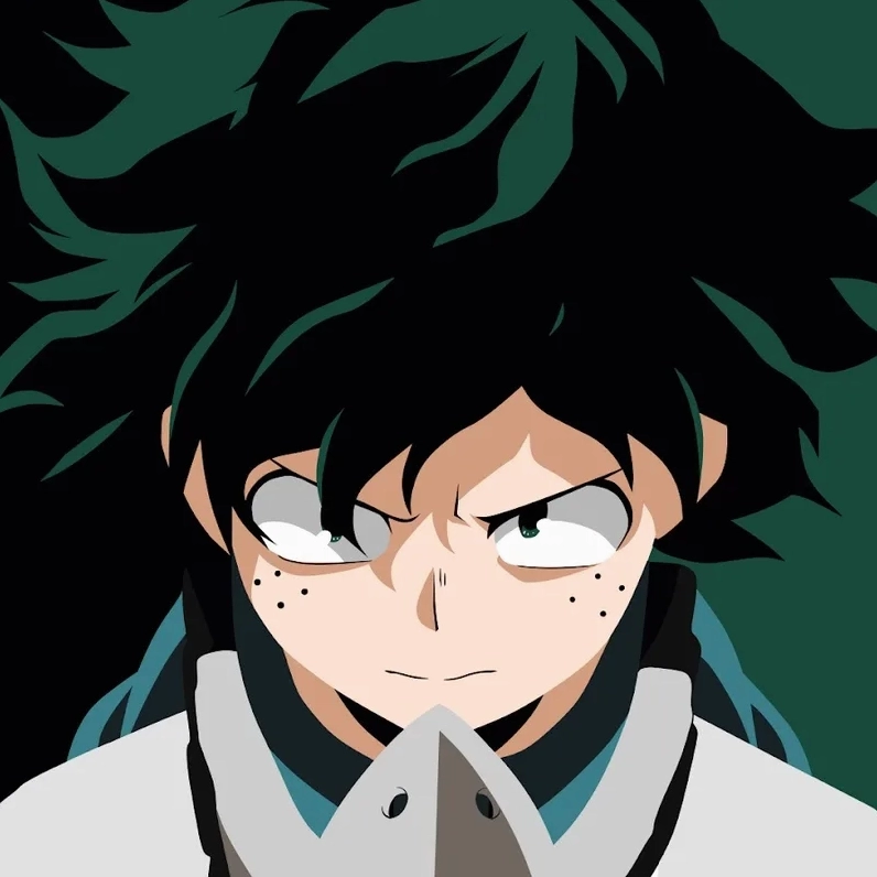 Ngắm trọn bộ ảnh anime Midoriya Izuku siêu ngầu và cuốn hút 1 Bức ảnh chân dung Midoriya Izuku với ánh mắt kiên định
