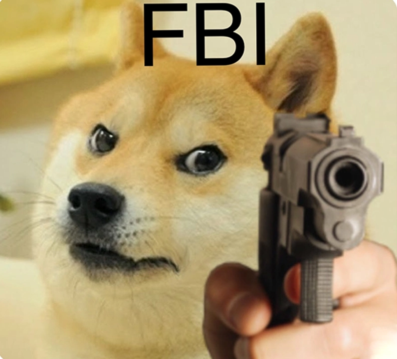 Bức ảnh chế dừng lại ngay FBI đây đầy đe dọa nhưng rất buồn cười