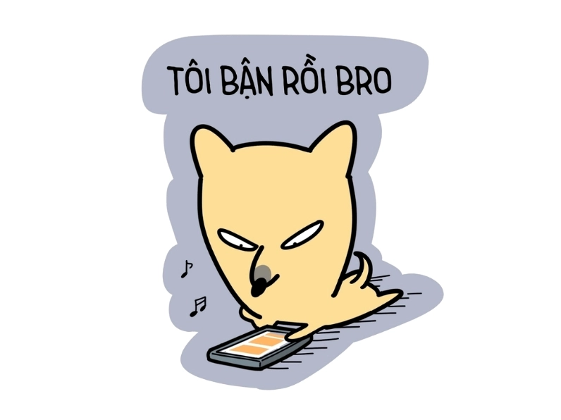 Bộ sưu tập ảnh meme hài hước lôi cuốn và đầy gợi cảm 1 Bức ảnh meme hài hước với dòng chữ tôi bận rồi bro thể hiện sự lầy lội