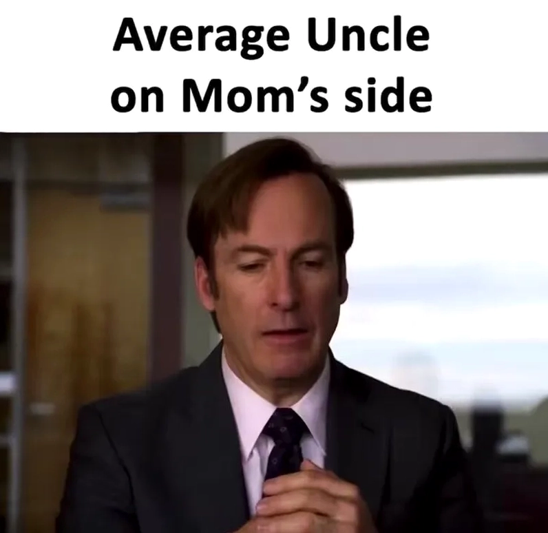 Bức ảnh meme uncle với biểu cảm khó hiểu