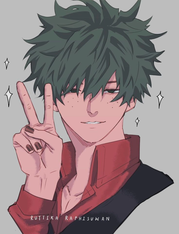 Ngắm trọn bộ ảnh anime Midoriya Izuku siêu ngầu và cuốn hút 16 Bức ảnh Villain Deku đầy ma mị