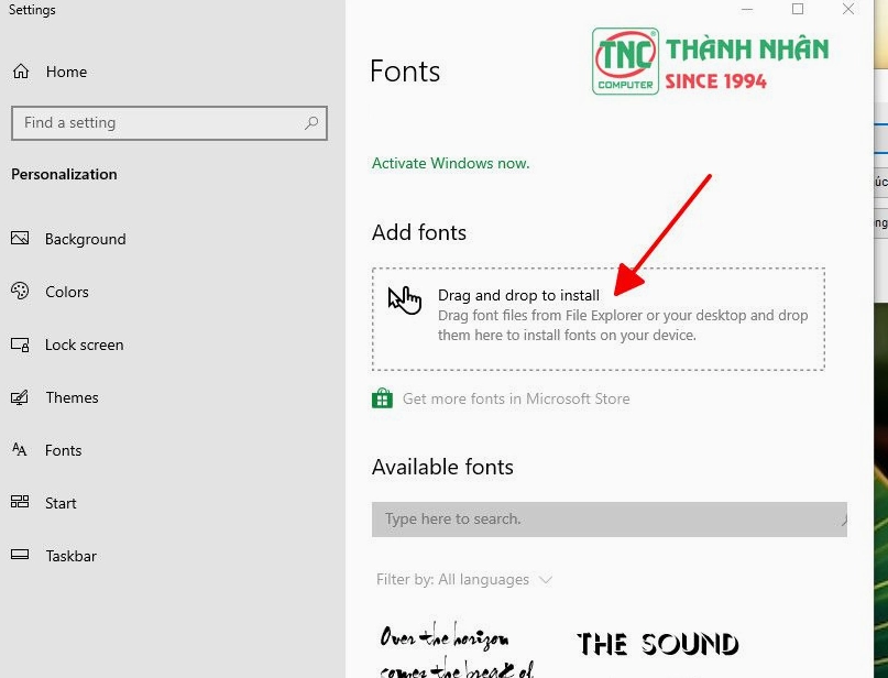 Các bước tải và cài đặt bộ font chữ mới cho máy tính hệ điều hành Windows