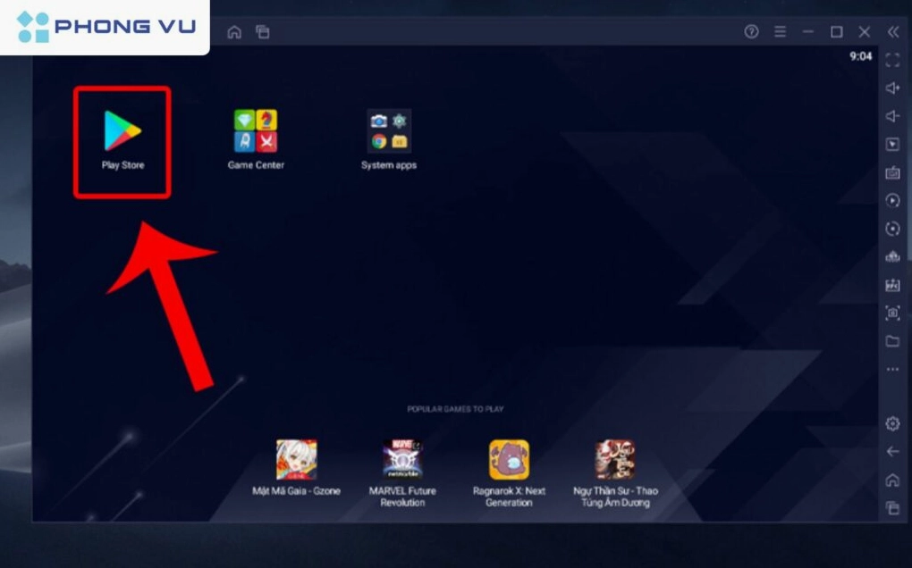 Chọn Google Play Store