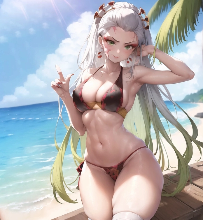 Daki photos bikini phong cách biển xanh