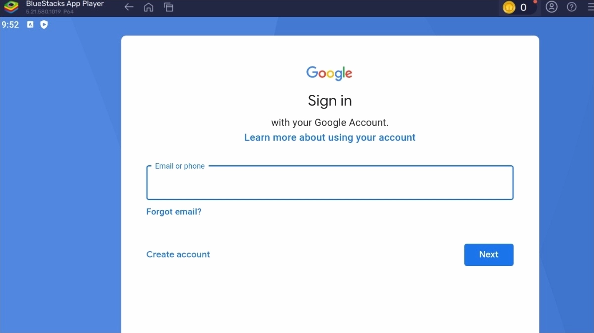 Đăng nhập vào tài khoản Google của bạn
