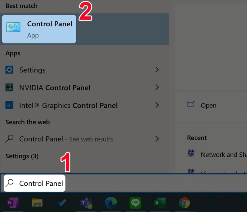 Hướng dẫn chi tiết cách tắt màn hình laptop khi nghe nhạc win 10 hiệu quả 2 Đi tới Control Panel trên Windows 10