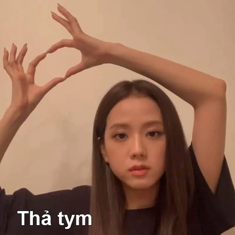 Đổ gục trước ánh mắt siêu ngầu trong blackpink heart meme