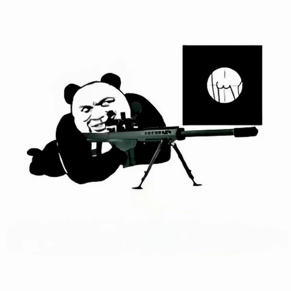 Gấu trúc bắn súng meme siêu hài