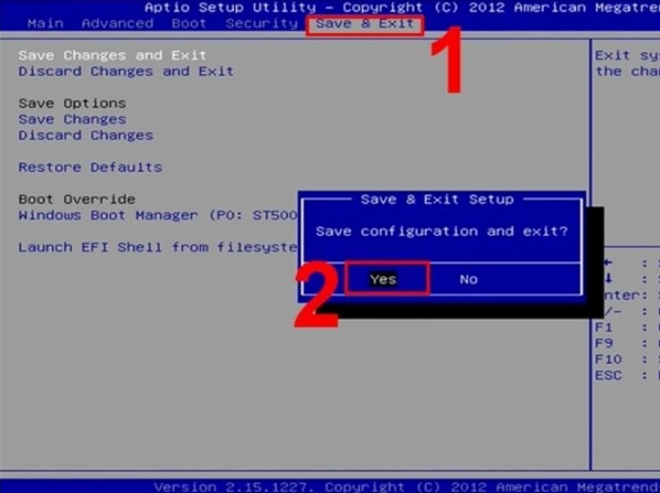 Hướng dẫn chi tiết cách sửa lỗi BIOS laptop Dell hiệu quả tại nhà 2 Giao diện cài đặt BIOS hệ thống trên màn hình laptop Dell bị lỗi