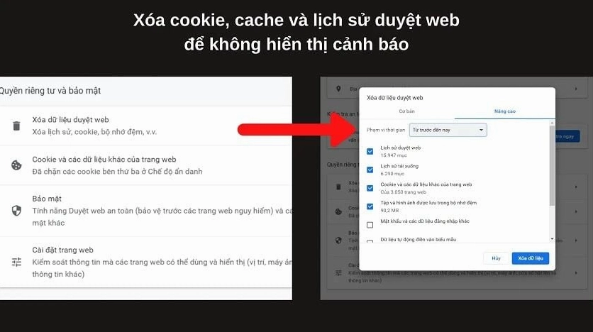 Hướng dẫn chi tiết cách sửa lỗi kết nối không an toàn trên trình duyệt nhanh chóng nhất 4 Giao diện cài đặt ngày giờ hệ thống để sửa lỗi kết nối của bạn không phải là kết nối riêng tư