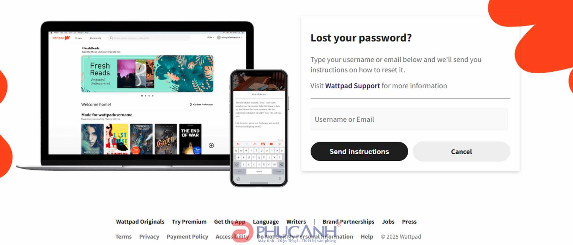 Hướng dẫn chi tiết cách sửa lỗi Wattpad không đăng nhập được mới nhất 2026 3 Giao diện cài đặt ứng dụng trên điện thoại hiển thị nút xóa bộ nhớ đệm và xóa dữ liệu của Wattpad