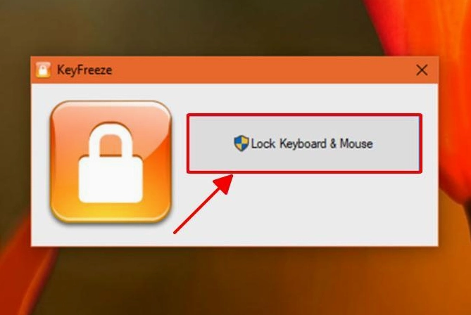 Giao diện chính của phần mềm KeyFreeze hỗ trợ khóa bàn phím và chuột nhanh chóng