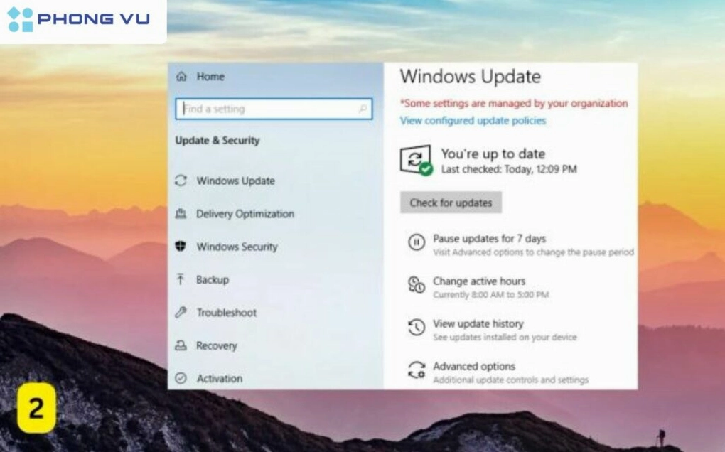 Hướng dẫn chi tiết cách sửa lỗi 0xc00007b trên máy tính Windows hiệu quả 3 Giao diện chọn mục Cập nhật và Bảo mật trong phần Cài đặt của Windows