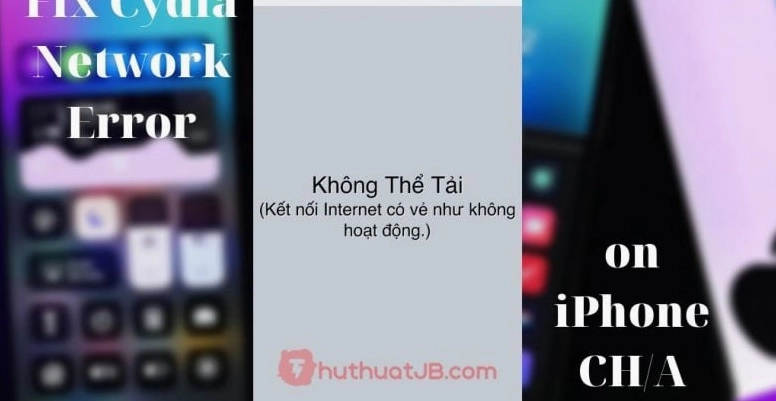 Hướng dẫn chi tiết cách sửa lỗi Cydia cho iPhone đơn giản nhất 5 Giao diện hiển thị lỗi Cydia không thể tải dữ liệu mạng trên iPhone