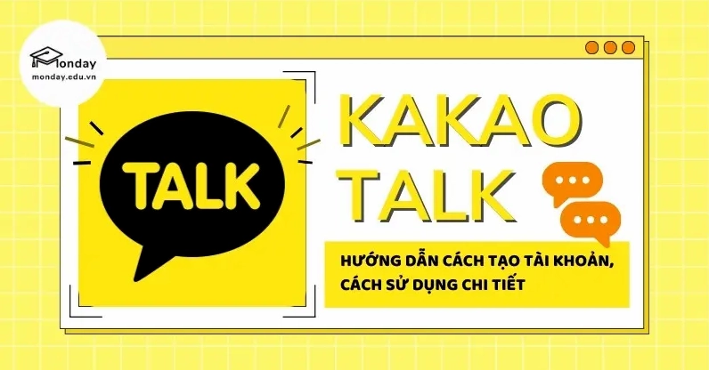 Giao diện màn hình chính của ứng dụng Kakaotalk trên điện thoại di động