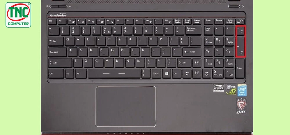 Giao diện phần mềm quản lý đèn LED trên laptop gaming MSI