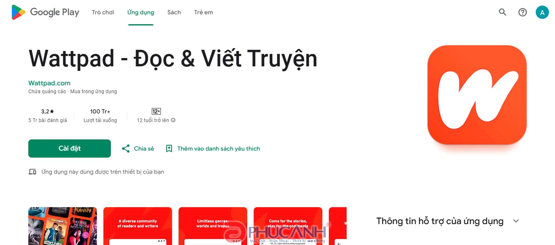 Hướng dẫn chi tiết cách sửa lỗi Wattpad không đăng nhập được mới nhất 2026 1 Giao diện ứng dụng Wattpad hiển thị thông báo không thể tải dữ liệu truyện do lỗi kết nối