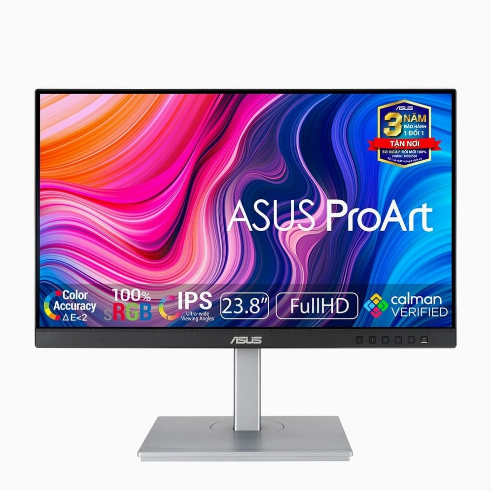 Hướng dẫn chi tiết cách tải liên quân trên laptop chuẩn nhất 2026 20 Góc nhìn nghiêng của chiếc màn hình đồ họa ASUS ProArt PA247CV kích thước 24 inch