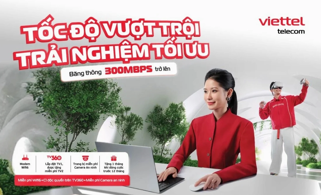 Gói cước Internet Viettel tốc độ cao
