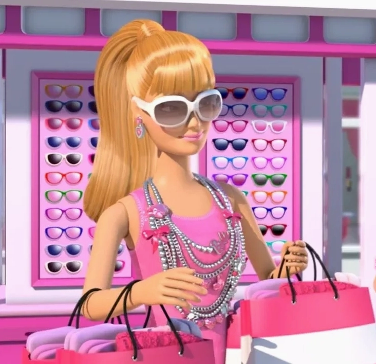 Hình ảnh barbie meme dùng để reaction cực chất