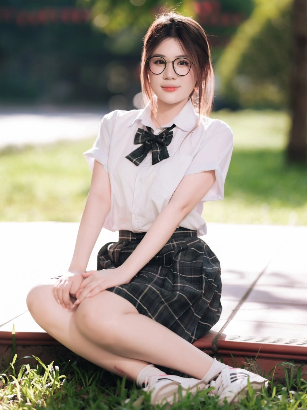 Ngắm nhìn bộ sưu tập 20+ ảnh cô gái cười đẹp rạng rỡ nhất 2026 19 Hình ảnh cô gái thoải mái dạo phố trong chiếc áo sơ mi với nụ cười rạng rỡ