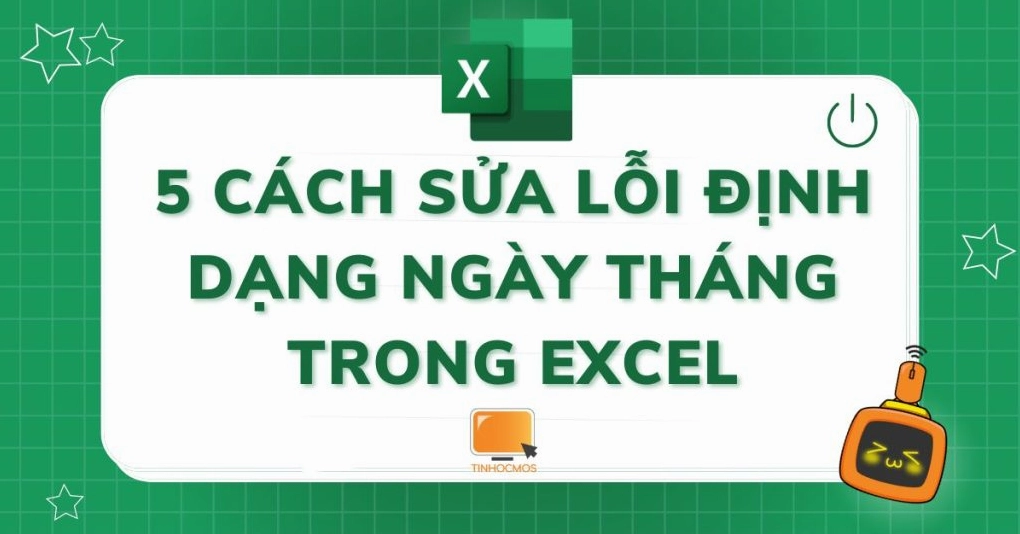 Hình ảnh minh họa một cột dữ liệu ngày tháng trong Excel hiển thị sai định dạng thành các con số