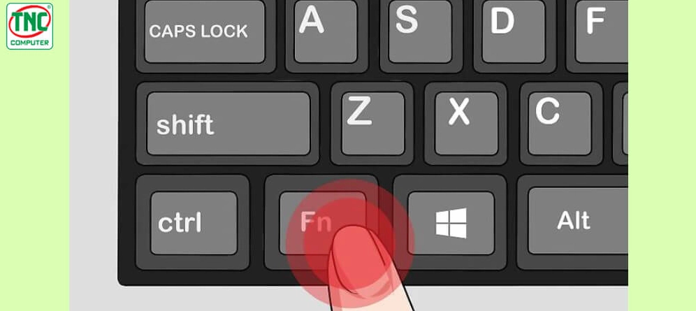 Hình ảnh minh họa việc sử dụng tổ hợp phím Fn và phím chức năng để tắt đèn bàn phím laptop