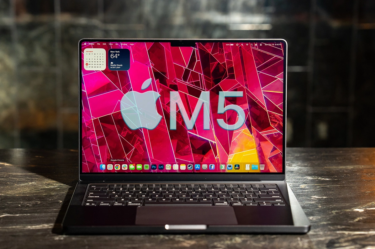 Hình ảnh một chiếc laptop hiện đại được trang bị bộ vi xử lý tiên tiến với hiệu năng mạnh mẽ