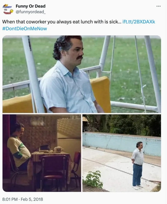 Bộ sưu tập pablo escobar meme cuốn hút và gợi cảm nhất mạng xã hội 20 Hình ảnh Pablo Escobar buồn chán trong series phim