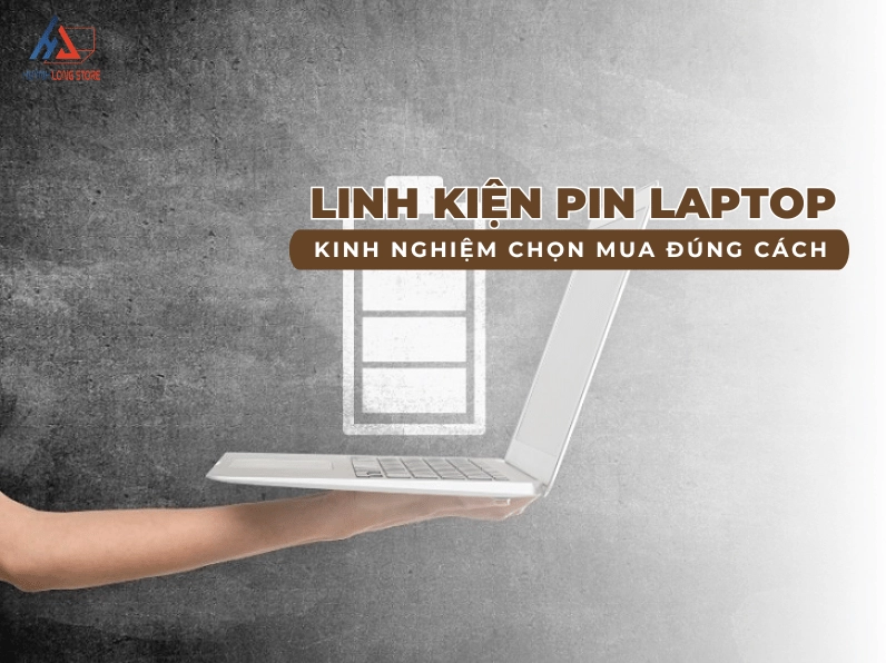 Hình ảnh viên pin laptop tiêu chuẩn được tháo rời khỏi thiết bị