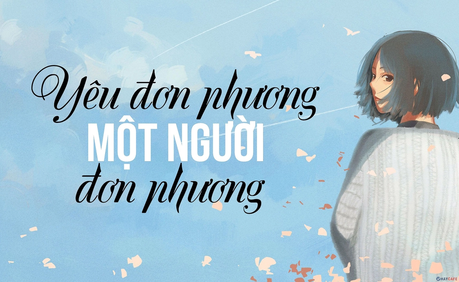 Hình anime đáng yêu về tình yêu đơn phương thầm kín