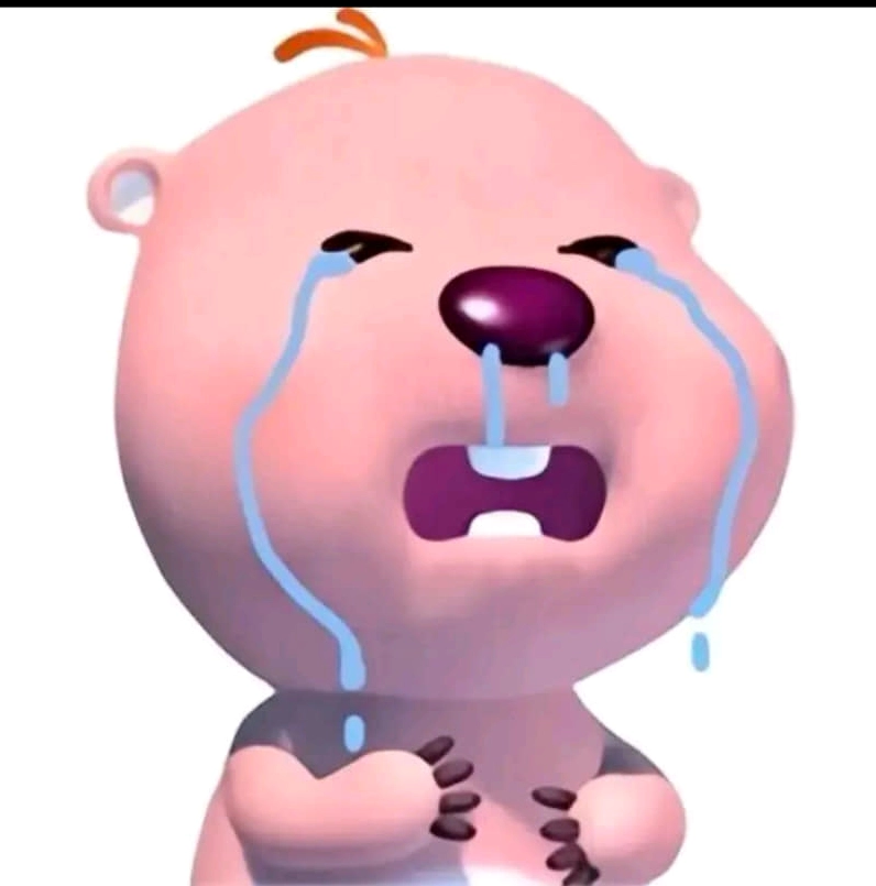 Hình chế loopy meme đang giận dỗi phồng má